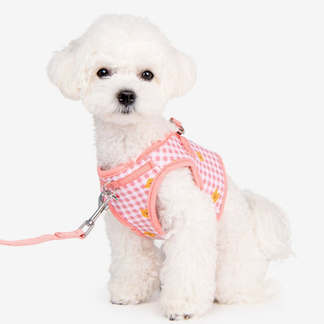 Puppia Baba Vest Harness model B Indian Pink hondentuig > honden harnas > model B Small