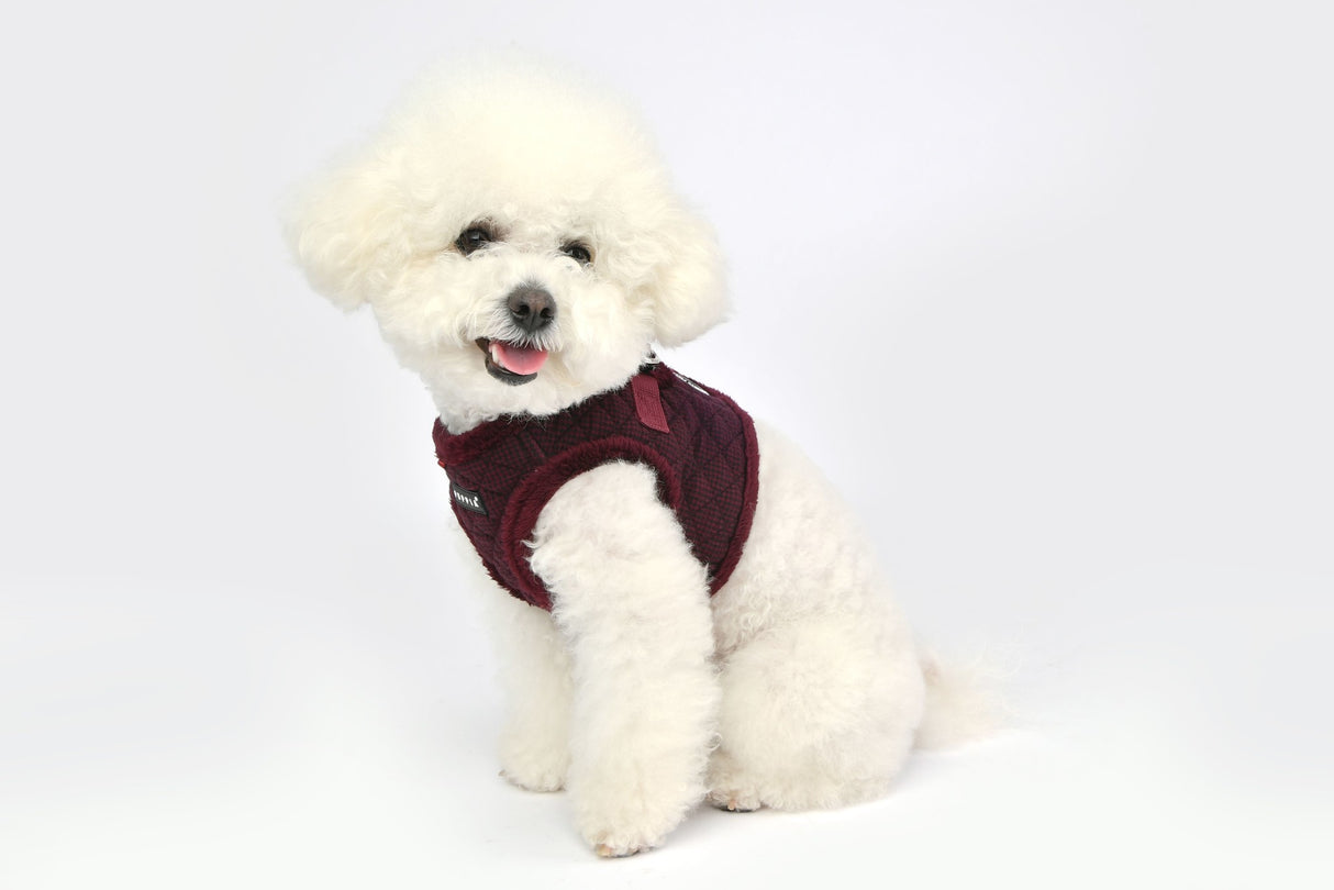 Puppia Vest Harness B Gaspar Wine - Premium hondentuig > honden harnas from Puppia - Just €30.99! Shop now at Frenkiezdogshop