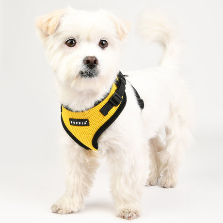 Puppia Soft Harness Ritefit Yellow hondentuig > honden harnas > model A Small