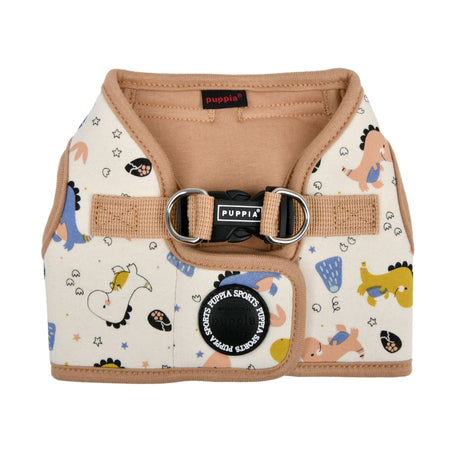 Puppia Minmi Vest Harness model B Beige - Premium hondentuig > honden harnas from Puppia - Just €31.99! Shop now at Frenkiezdogshop