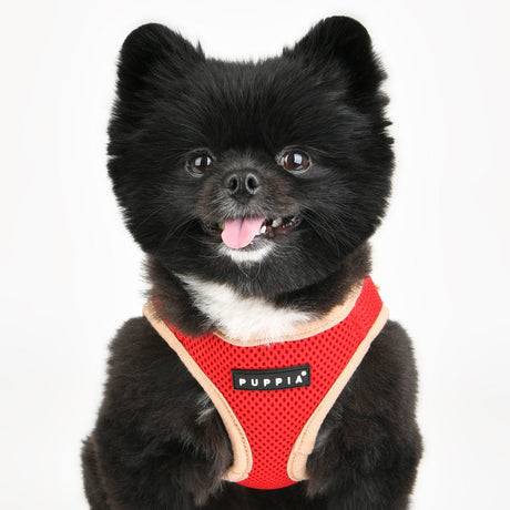 Puppia Soft Vest Harness II model B Red hondentuig > honden harnas > model B Small