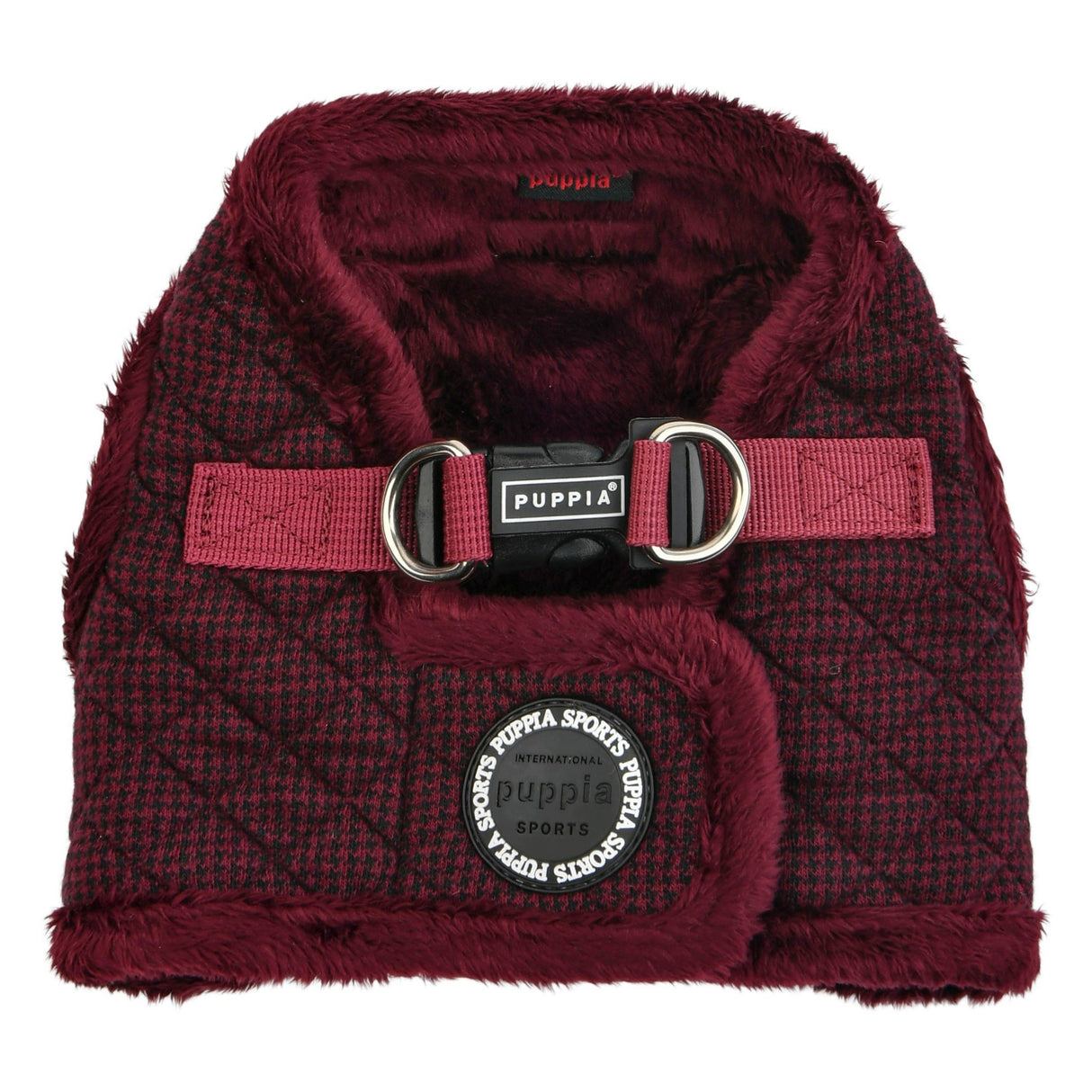 Puppia Vest Harness B Gaspar Wine - Premium hondentuig > honden harnas from Puppia - Just €30.99! Shop now at Frenkiezdogshop