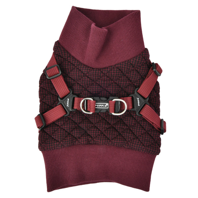 Puppia Sweater Harness J Gaspar Wine - Premium Hondenkleding > Hondentrui from Puppia - Just €35.99! Shop now at Frenkiezdogshop