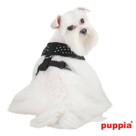 Puppia Dotty Harness model A black hondentuig > honden harnas > model A X - Small