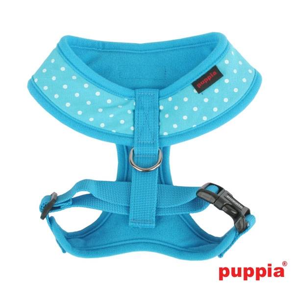 Puppia Dotty Harness model A skyblue - Premium hondentuig > honden harnas from Puppia - Just €17.99! Shop now at Frenkiezdogshop