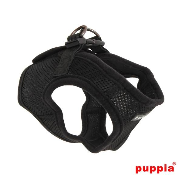 Puppia Soft Vest Harness model B black - Premium hondentuig > honden harnas from Puppia - Just €18.99! Shop now at Frenkiezdogshop