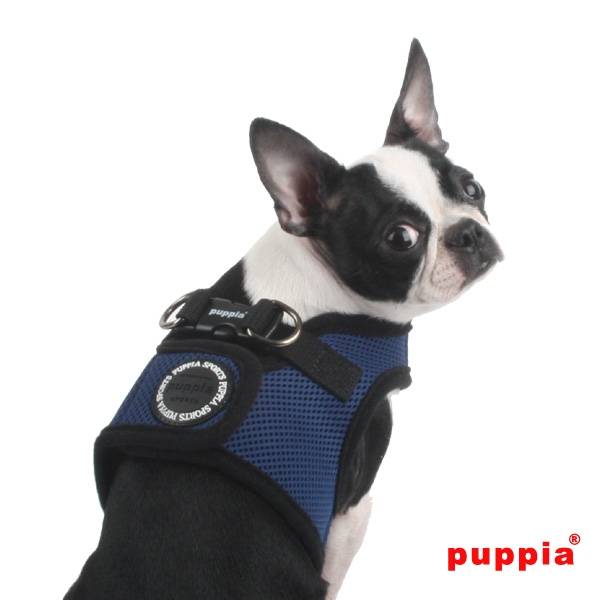 Puppia Soft Vest Harness model B royal blue - Premium hondentuig > honden harnas from Puppia - Just €18.99! Shop now at Frenkiezdogshop