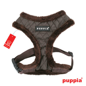 Puppia Harness model A Diamond Brown - Premium hondentuig > honden harnas from Puppia - Just €20! Shop now at Frenkiezdogshop