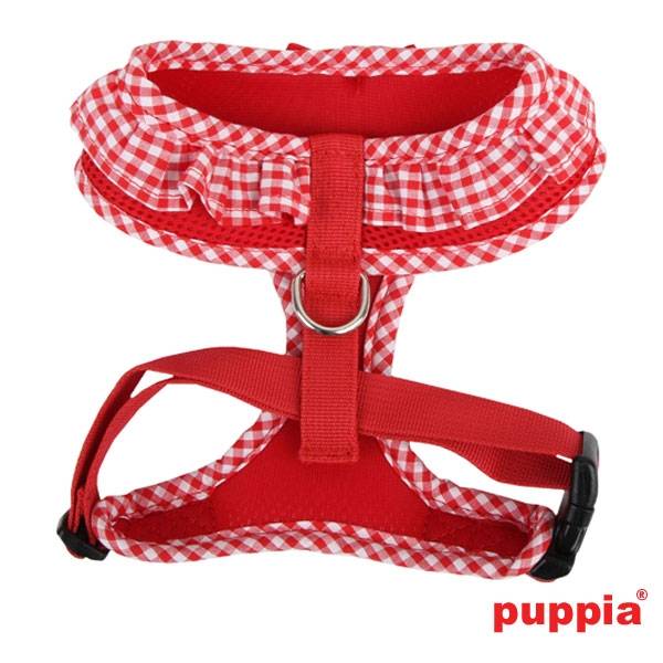 Puppia Vivien Harness model A red - Premium hondentuig > honden harnas from Puppia - Just €21.99! Shop now at Frenkiezdogshop