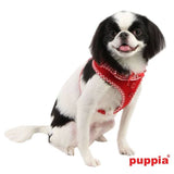 Puppia Vivien Harness model A red - Premium hondentuig > honden harnas from Puppia - Just €21.99! Shop now at Frenkiezdogshop