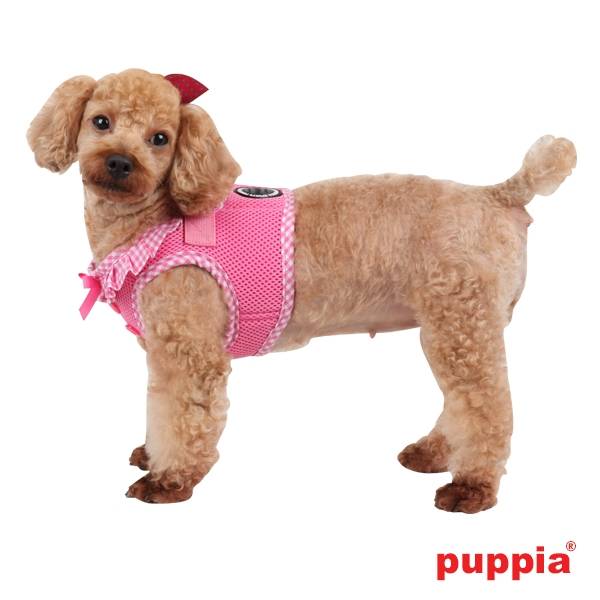 Puppia Vivien Vest Harness model B pink - Premium hondentuig > honden harnas from Puppia - Just €23.99! Shop now at Frenkiezdogshop