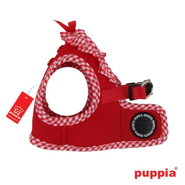 Puppia Vivien Vest Harness model B red - Premium hondentuig > honden harnas from Puppia - Just €23.99! Shop now at Frenkiezdogshop