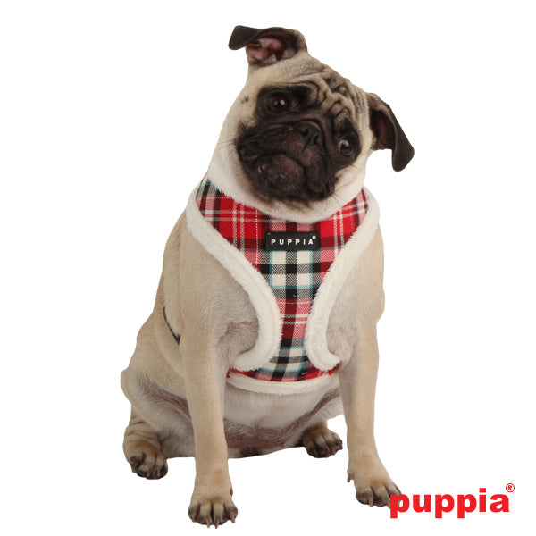 Puppia Uptown II  Harness model A Red - Premium hondentuig > honden harnas from Puppia - Just €24.99! Shop now at Frenkiezdogshop