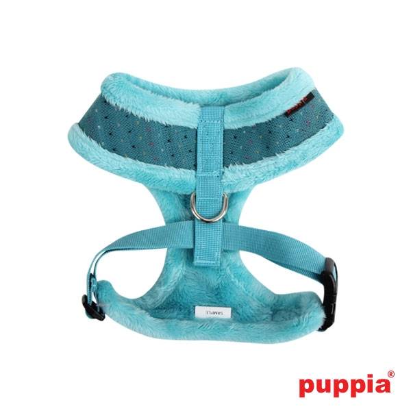 Puppia Yuppie Harness model A aqua - Premium hondentuig > honden harnas from Puppia - Just €17.99! Shop now at Frenkiezdogshop