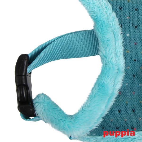 Puppia Yuppie Harness model A aqua - Premium hondentuig > honden harnas from Puppia - Just €17.99! Shop now at Frenkiezdogshop