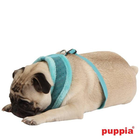 Puppia Yuppie Harness model A aqua hondentuig > honden harnas > model A Small