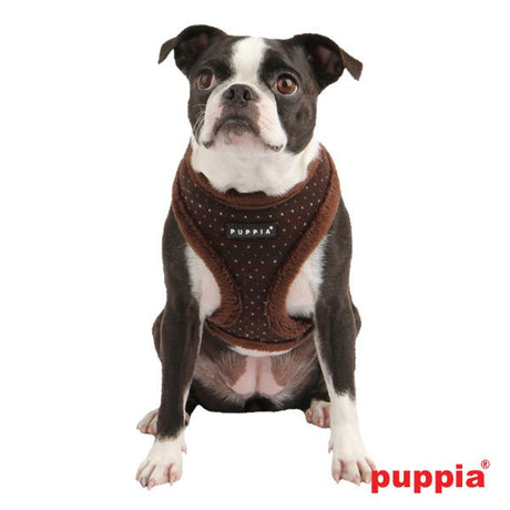 Puppia Yuppie Harness model A brown hondentuig > honden harnas > model A Small