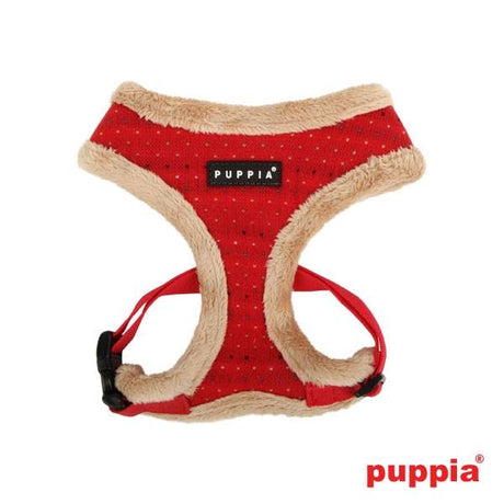 Puppia Yuppie Harness model A red - Premium hondentuig > honden harnas from Puppia - Just €17.99! Shop now at Frenkiezdogshop