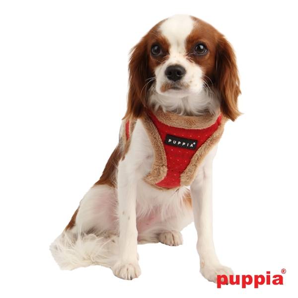 Puppia Yuppie Harness model A red - Premium hondentuig > honden harnas from Puppia - Just €17.99! Shop now at Frenkiezdogshop