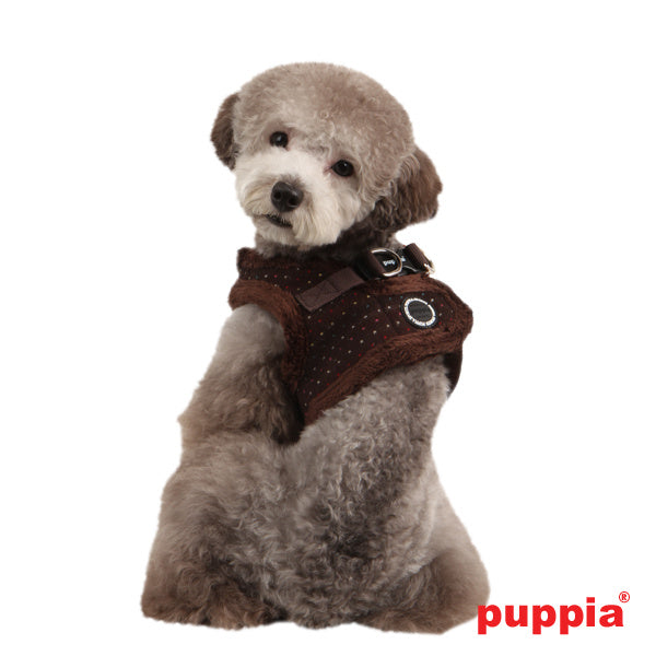 Puppia Yuppie Vest Harness model B brown - Premium hondentuig > honden harnas from Puppia - Just €19.99! Shop now at Frenkiezdogshop