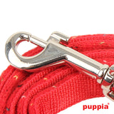 Puppia Yuppie Lijn Red - Premium hondenriem > hondenlijn from Puppia - Just €13.99! Shop now at Frenkiezdogshop