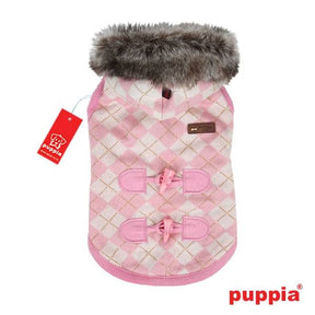 Puppia Argyle Mode hondenjasje roze Hondenkleding > hondenjas Small