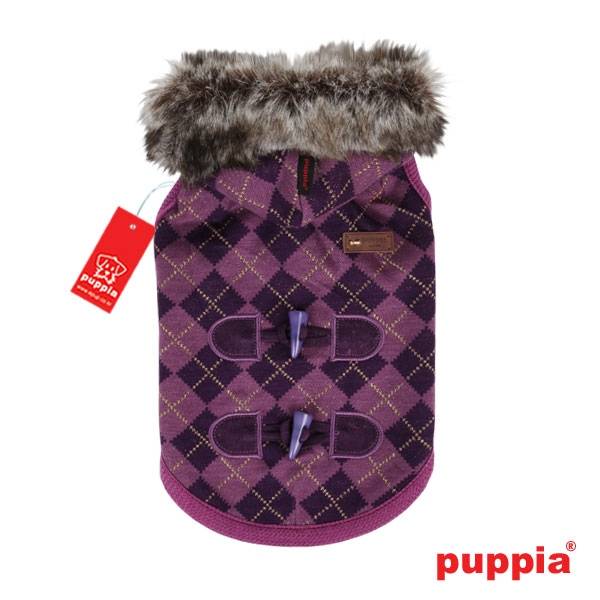 Puppia Argyle Mode hondenjasje paars - Premium Hondenkleding > hondenjas from Puppia - Just €54.99! Shop now at Frenkiezdogshop