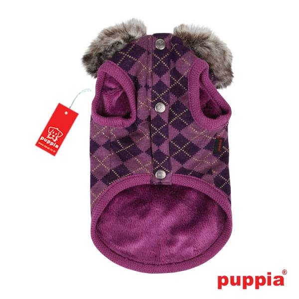 Puppia Argyle Mode hondenjasje paars - Premium Hondenkleding > hondenjas from Puppia - Just €54.99! Shop now at Frenkiezdogshop