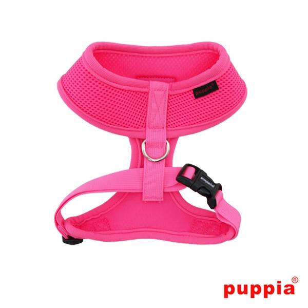 Puppia Neon Soft Harness model A Pink - Premium hondentuig > honden harnas from Puppia - Just €20.99! Shop now at Frenkiezdogshop