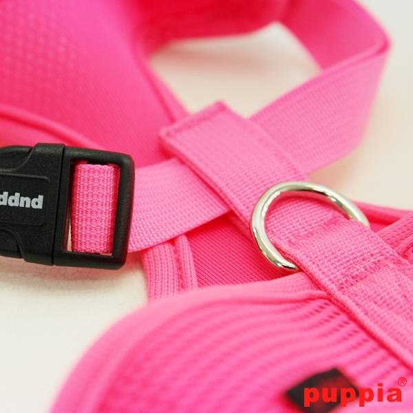 Puppia Neon Soft Harness model A Pink - Premium hondentuig > honden harnas from Puppia - Just €20.99! Shop now at Frenkiezdogshop