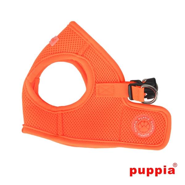 Puppia Soft Vest Harness model B Neon orange - Premium hondentuig > honden harnas from Puppia - Just €22.99! Shop now at Frenkiezdogshop