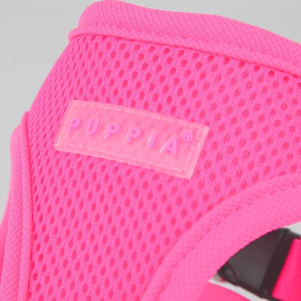 Puppia Soft Vest Harness model B Neon pink - Premium hondentuig > honden harnas from Puppia - Just €22.99! Shop now at Frenkiezdogshop