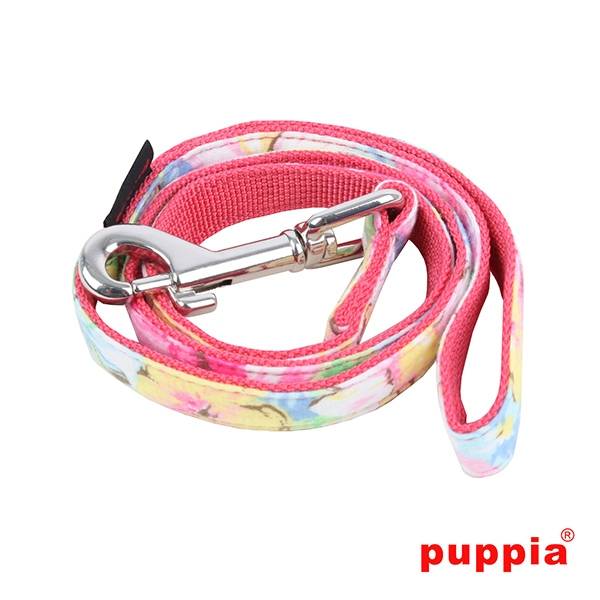 Puppia Spring Garden pink - Premium hondenriem > hondenlijn from Puppia - Just €12.99! Shop now at Frenkiezdogshop