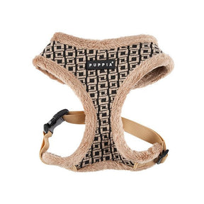 Puppia Damier Harness model A beige hondentuig > honden harnas > model A Small
