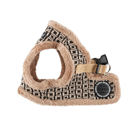 Puppia vest Harness B Damier Beige - Premium hondentuig > honden harnas from Puppia - Just €27.99! Shop now at Frenkiezdogshop