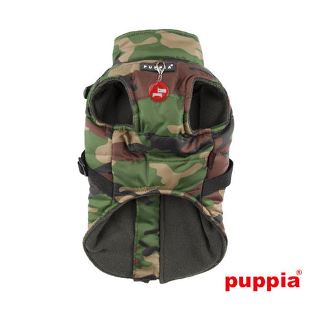 Puppia Mountaineer Harness Jacket Camo - Premium Hondenkleding > hondenjas from Puppia - Just €66.99! Shop now at Frenkiezdogshop