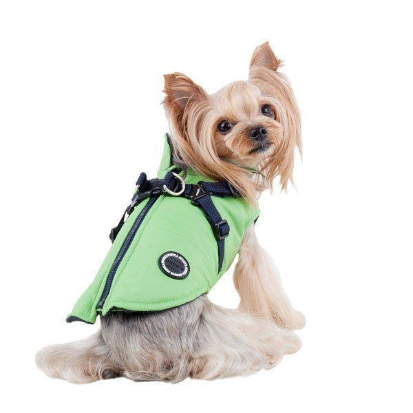 Puppia Mountaineer Jacket Harness Green - Premium Hondenkleding > hondenjas from Puppia - Just €66.99! Shop now at Frenkiezdogshop