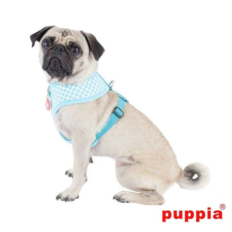Puppia Aggie Harness model A aqua ( XS & L ) hondentuig > honden harnas > model A X - Small
