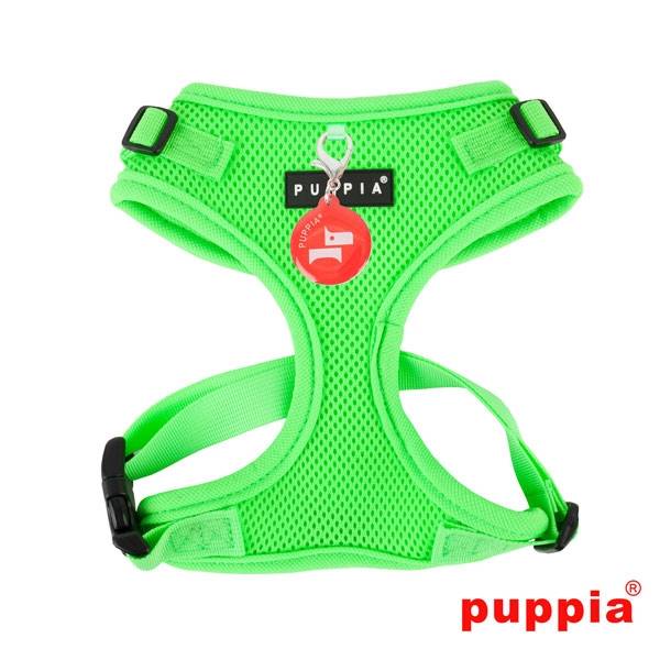 Puppia Neon Soft Harness Ritefit II Green - Premium hondentuig > honden harnas from Puppia - Just €29.99! Shop now at Frenkiezdogshop