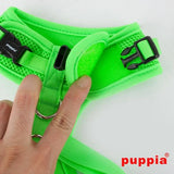 Puppia Neon Soft Harness Ritefit II Green - Premium hondentuig > honden harnas from Puppia - Just €29.99! Shop now at Frenkiezdogshop