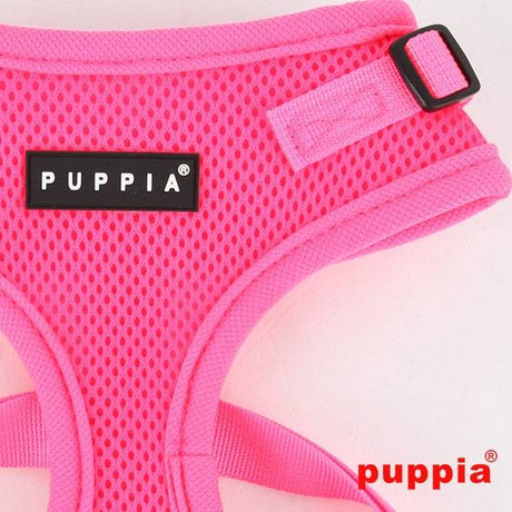 Puppia Neon Soft Harness Ritefit II Pink hondentuig > honden harnas > model A Small
