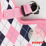 Puppia Argyle Harness model B Pink ( XL ) - Premium hondentuig > honden harnas from Puppia - Just €22.99! Shop now at Frenkiezdogshop