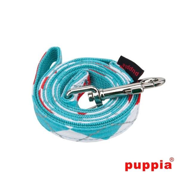 Puppia Argyle Aqua - Premium hondenriem > hondenlijn from Puppia - Just €12.99! Shop now at Frenkiezdogshop