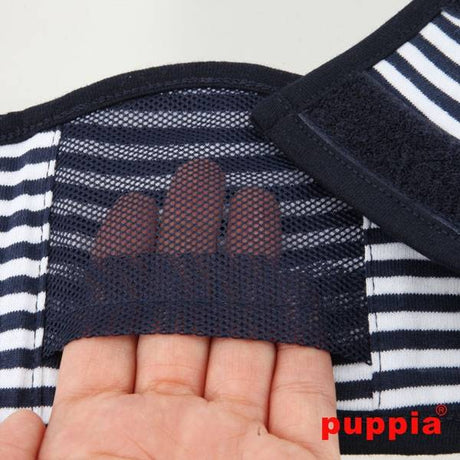 Puppia Manner Band Beach Party Navy ( Large) Plasband > Manner band Large