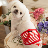 Puppia Beach party manner plasband Red - Premium Plasband > Manner band from Puppia - Just €16.99! Shop now at Frenkiezdogshop