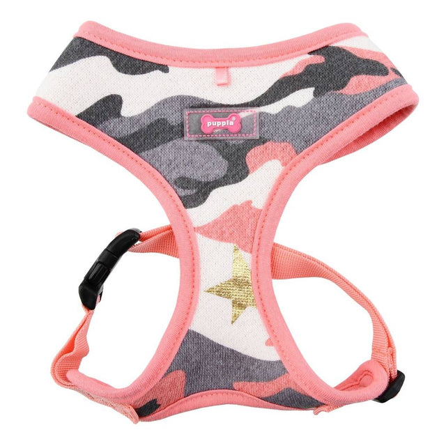 Puppia Ensign Harness Model A Pink Camo ( S & XL) - Premium hondentuig > honden harnas from Puppia - Just €22.99! Shop now at Frenkiezdogshop