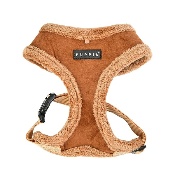 Puppia Terry Harness model A brown - Premium hondentuig > honden harnas from Puppia - Just €26.99! Shop now at Frenkiezdogshop