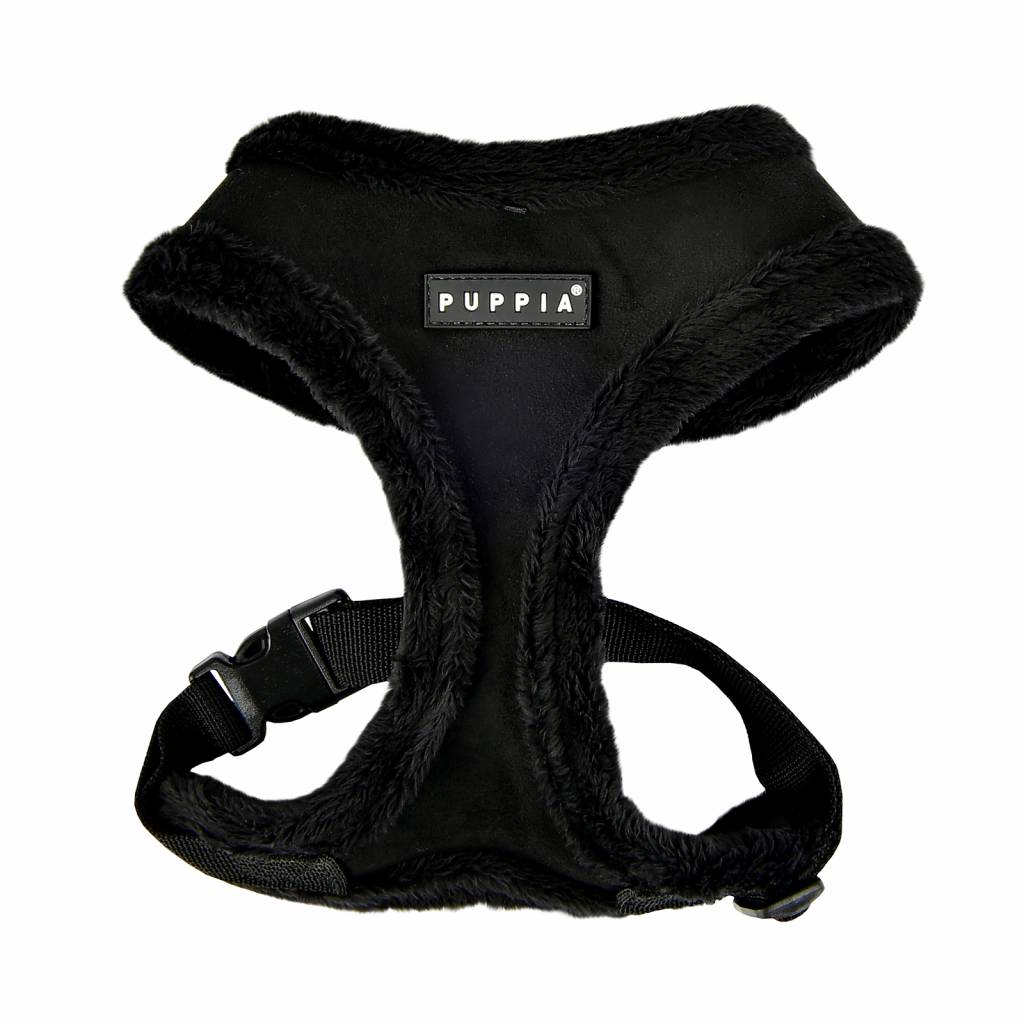 Puppia Terry Harness model A black - Premium hondentuig > honden harnas from Puppia - Just €26.99! Shop now at Frenkiezdogshop