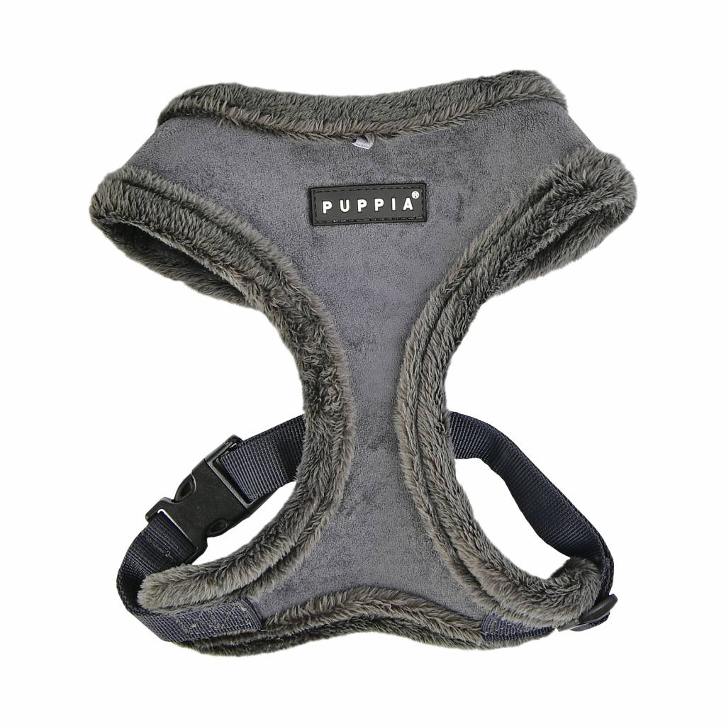 Puppia Terry Harness model A grey - Premium hondentuig > honden harnas from Puppia - Just €26.99! Shop now at Frenkiezdogshop