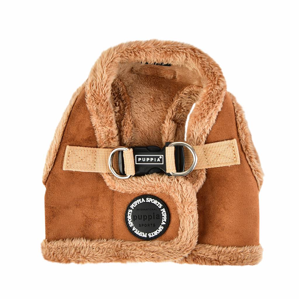 Puppia Terry Vest Harness model B brown - Premium hondentuig > honden harnas from Puppia - Just €30.99! Shop now at Frenkiezdogshop